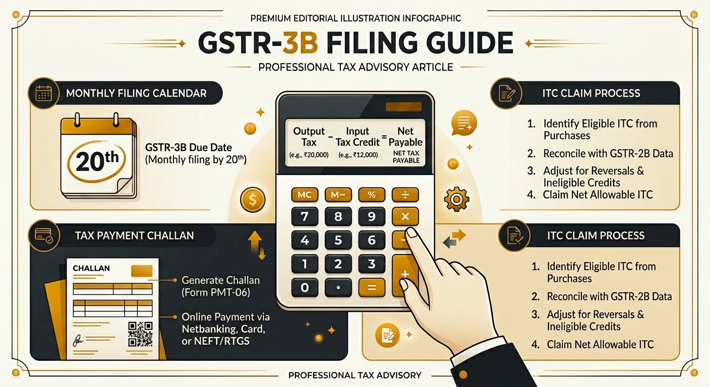 GSTR-3B Filing Guide -- Summary Return with Tax Payment