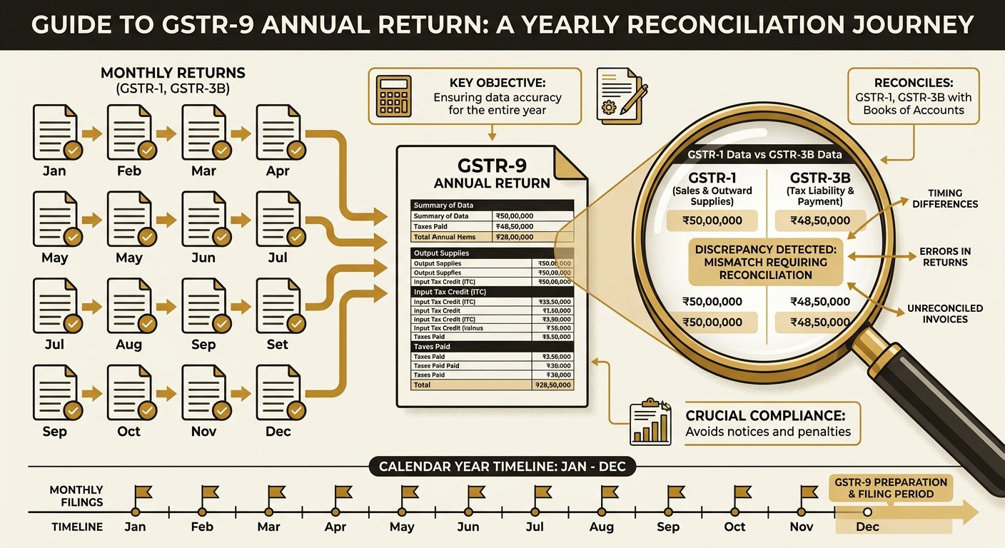 GSTR-9 Annual Return -- Yearly Reconciliation Guide