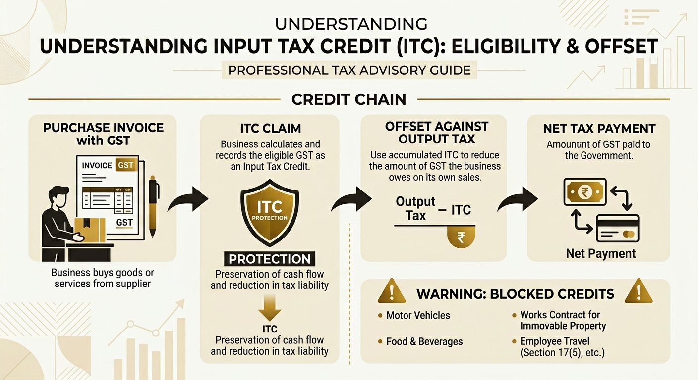 Input Tax Credit ITC -- Eligibility, Conditions and Claims